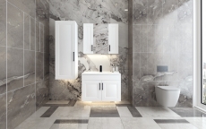 İnci Beyaz Banyo Dolabı