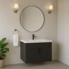 Royal Antrasit Banyo Dolabı